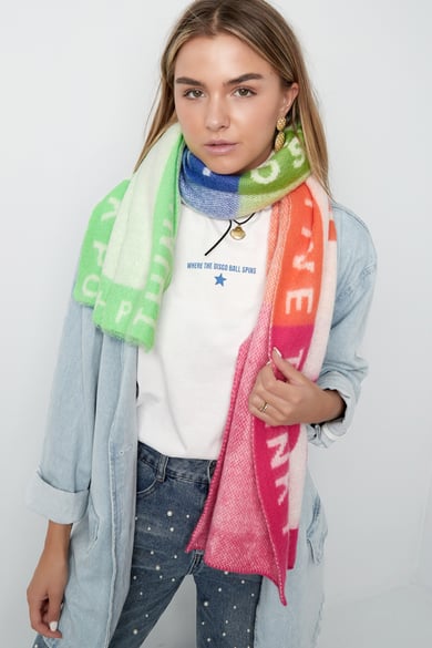 Bufanda smile away - blanco multi h5 Imagen2